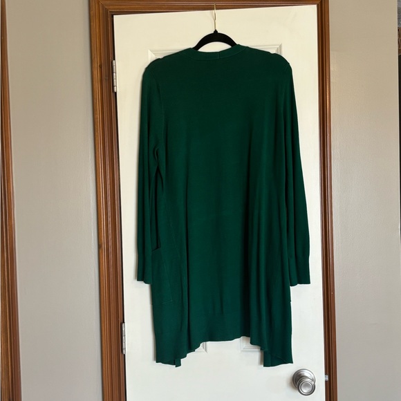 Green Open Front Cardigan - Picture 2 of 3